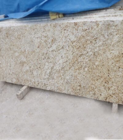 Colonial Gold Granite Slab with Cream and Gold Veins