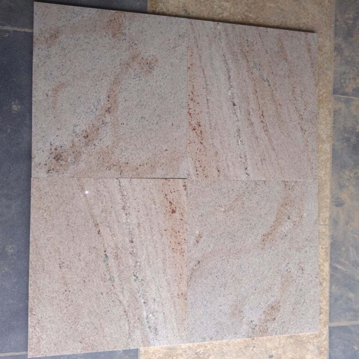 Polished Ghiblee Pink Granite Slab from India
