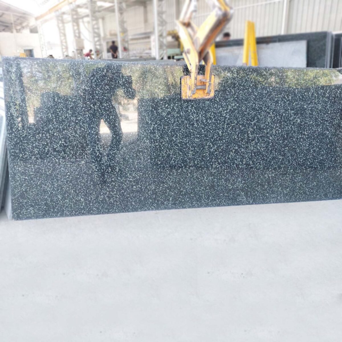 Hassan Green Granite Slab with Polished Finish