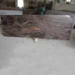 Himalayan Blue Granite Slab with Flowing Patterns