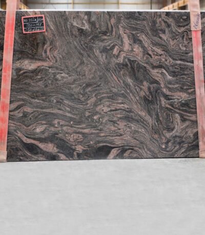 Himalayan Blue Granite Slab with Flowing Patterns