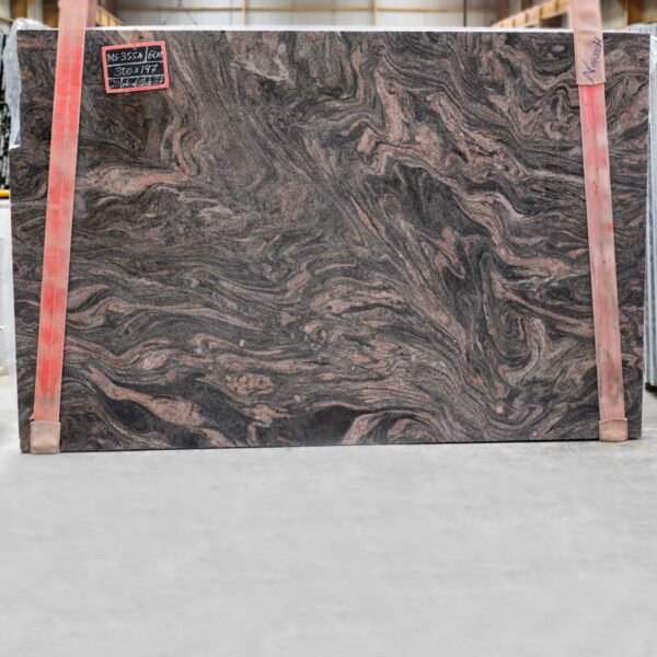 Himalayan Blue Granite Slab with Flowing Patterns