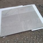 Imperial White Granite Slab with Gray Speckles