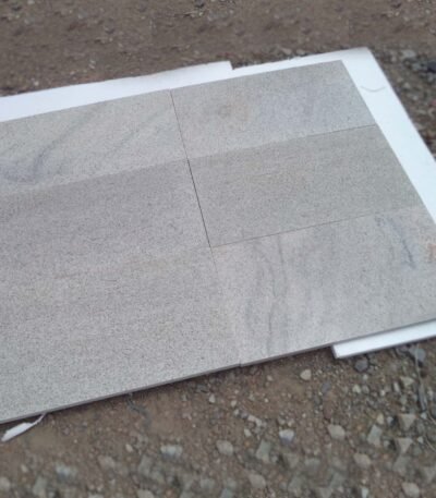 Imperial White Granite Slab with Gray Speckles