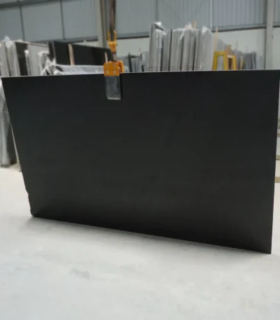 Polished Jet Black Granite Slab