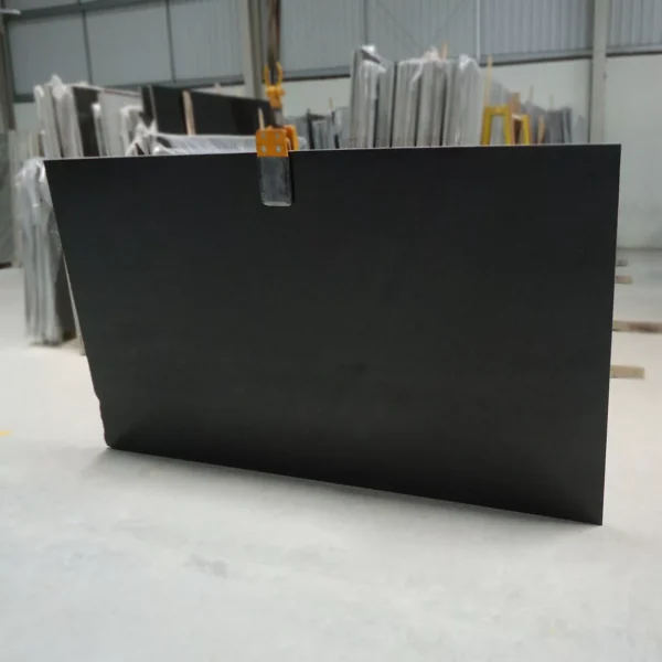 Polished Jet Black Granite Slab