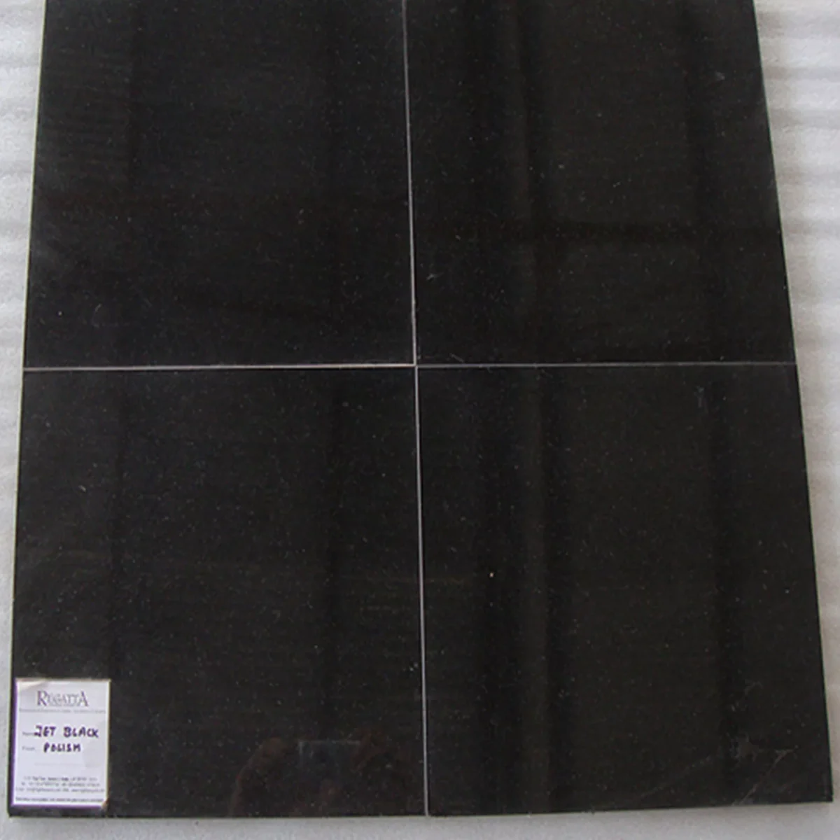 Polished Jet Black Granite Slab