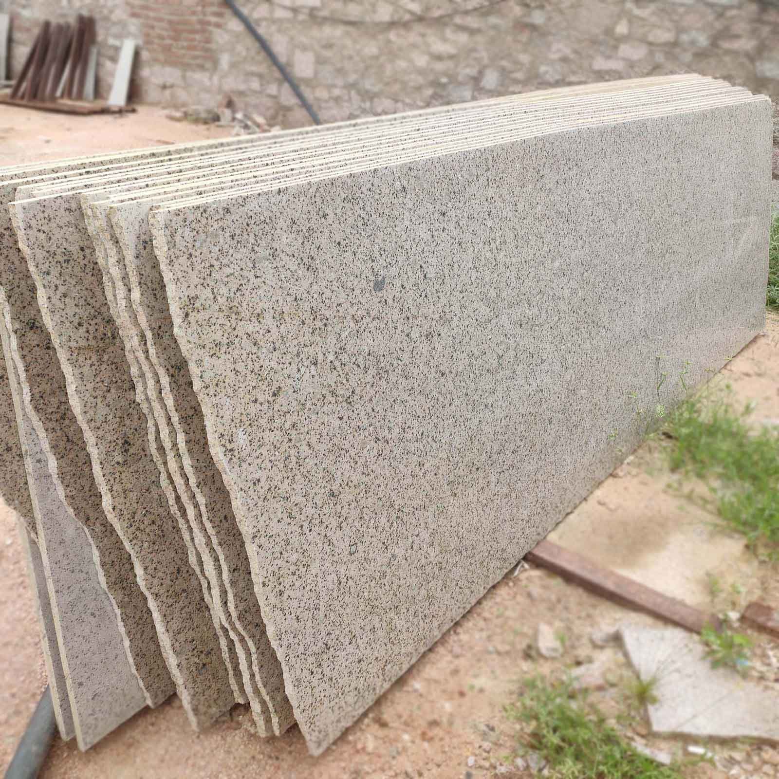 1.-Malwada-yellow-cutter-slab Maliwada Granite Slab with Natural Texture