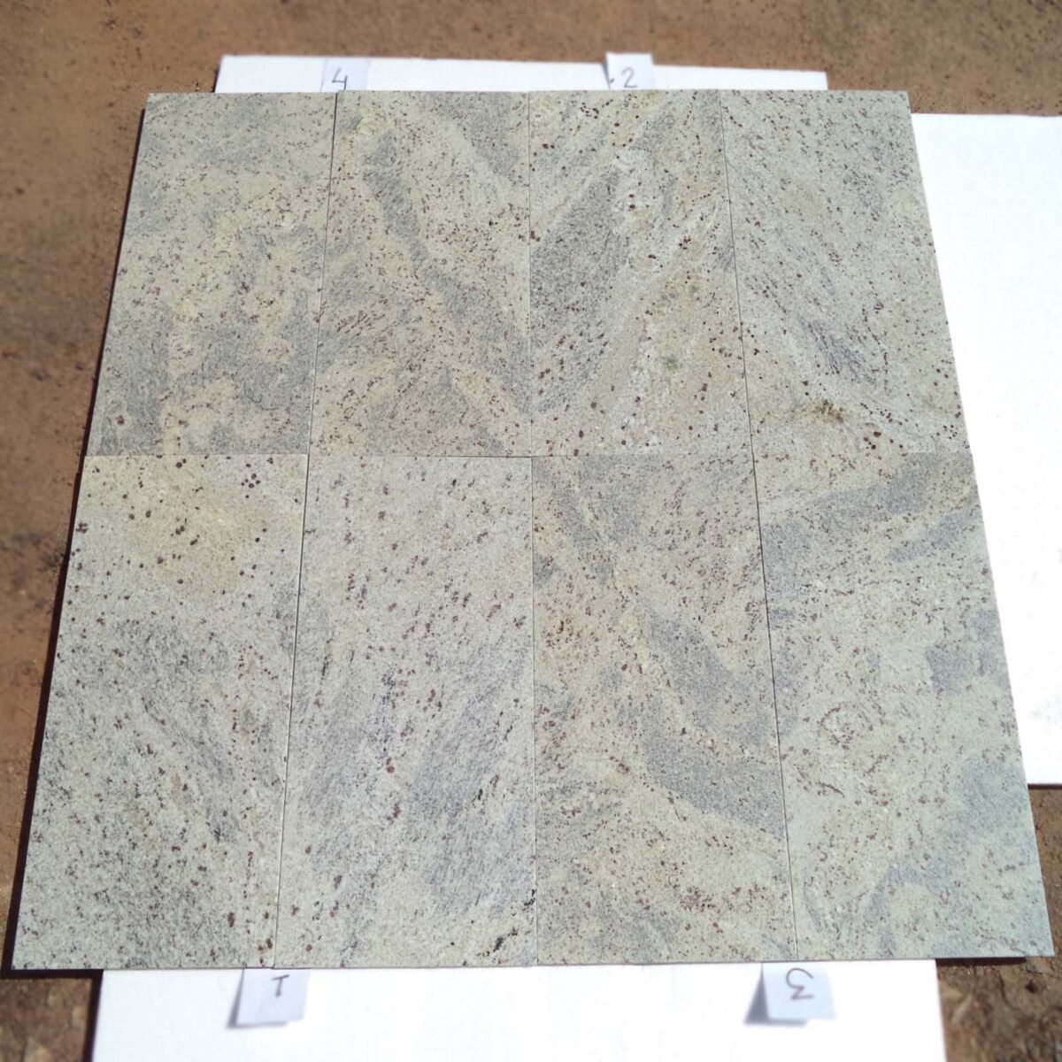 Polished New Kashmir White Granite Slab