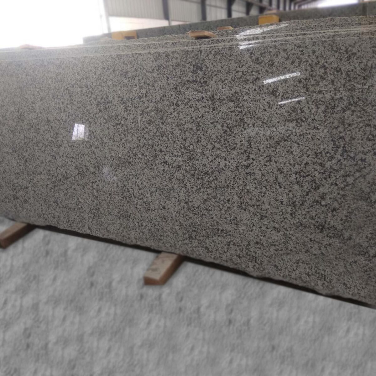 Polished Royal Green Granite Slab from Rajasthan