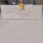 Imperial White Granite Slab with Gray Speckles