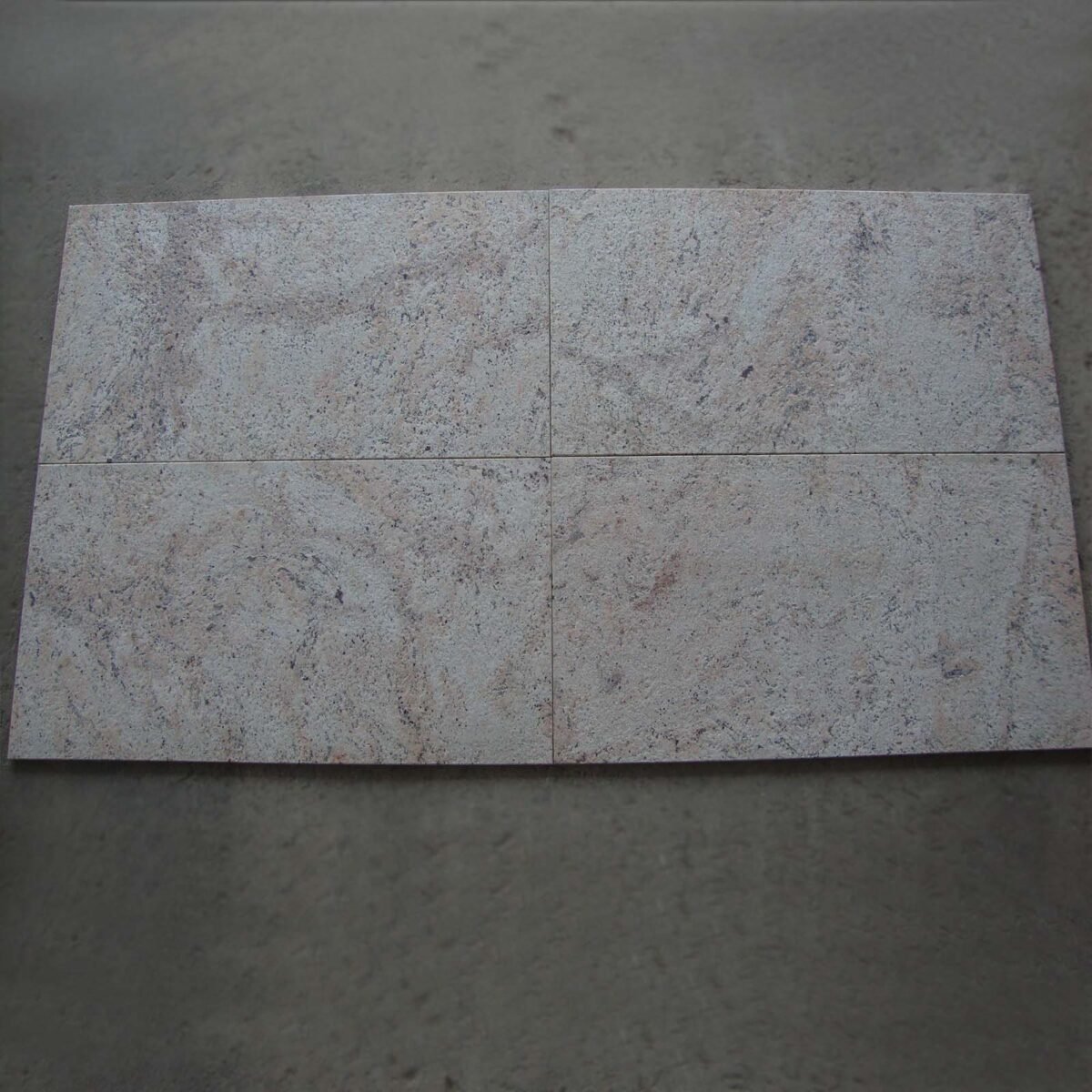 Ivory Chiffon Granite Slab with Flowing Veins