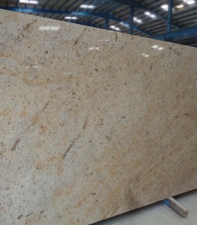 Ivory Gold Granite Slab with Light Golden Veins