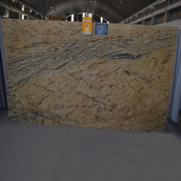 Polished Parada Gold Granite Kitchen Countertop