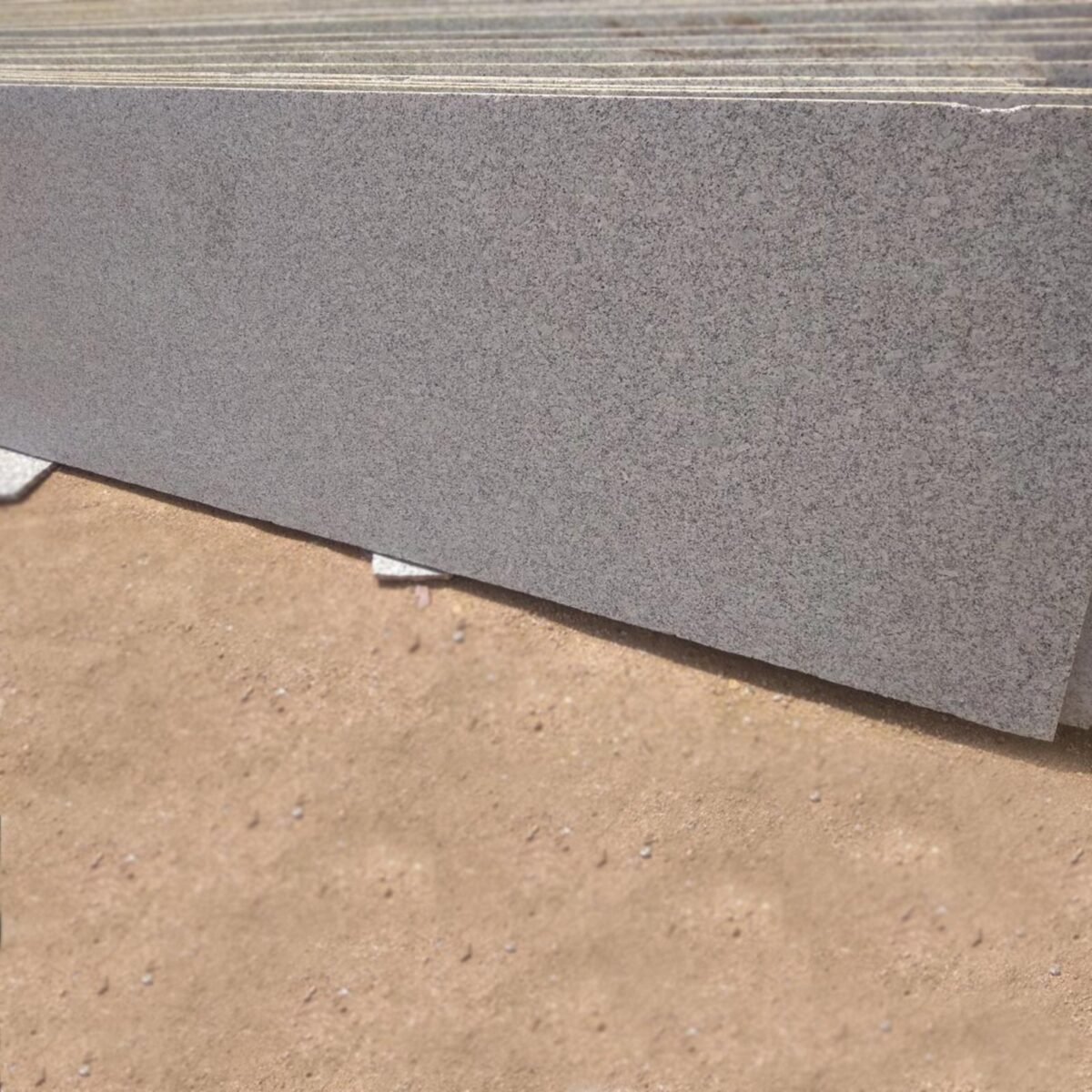 S White Granite Slab Close-Up View