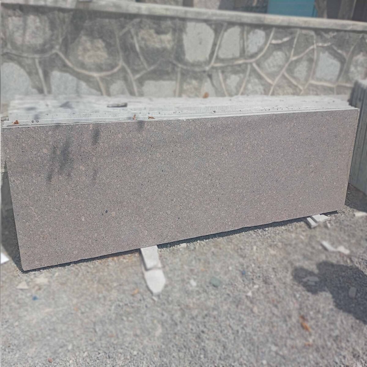 Copper Silk Granite Polished Slab from India