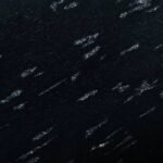Fish Black Granite Slab with Natural Patterns