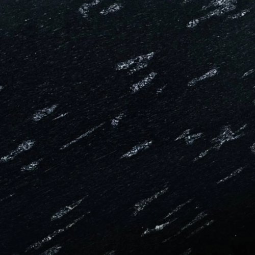 Fish Black Granite Slab with Natural Patterns
