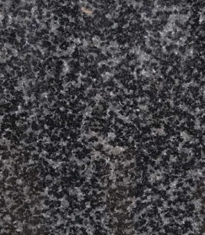 Polished Impala Black Granite Slab Close-up