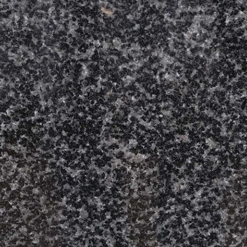 Polished Impala Black Granite Slab Close-up