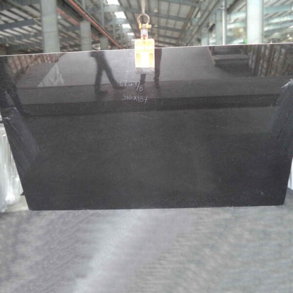 Polished Absolute Black Granite Slab