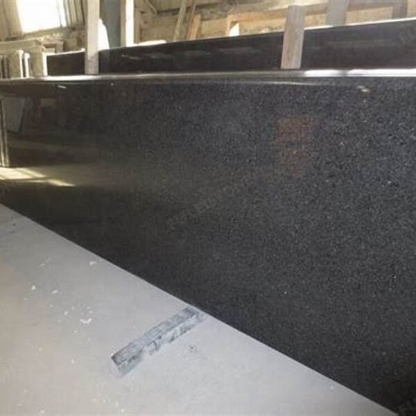 Polished Absolute Black Granite Slab