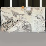 Alabaster White Granite Slab with Grey Veins