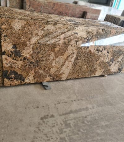 Alaska Gold Granite Slab with Golden Veins