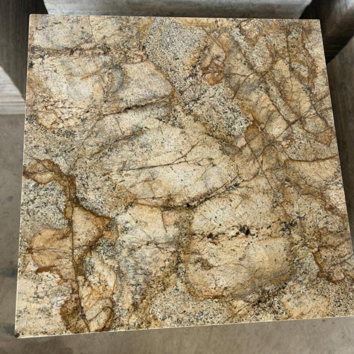 Alaska Gold Granite Slab with Golden Veins