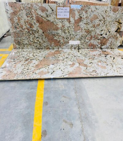 Alaska Pink Granite Slab with Black and Grey Specks