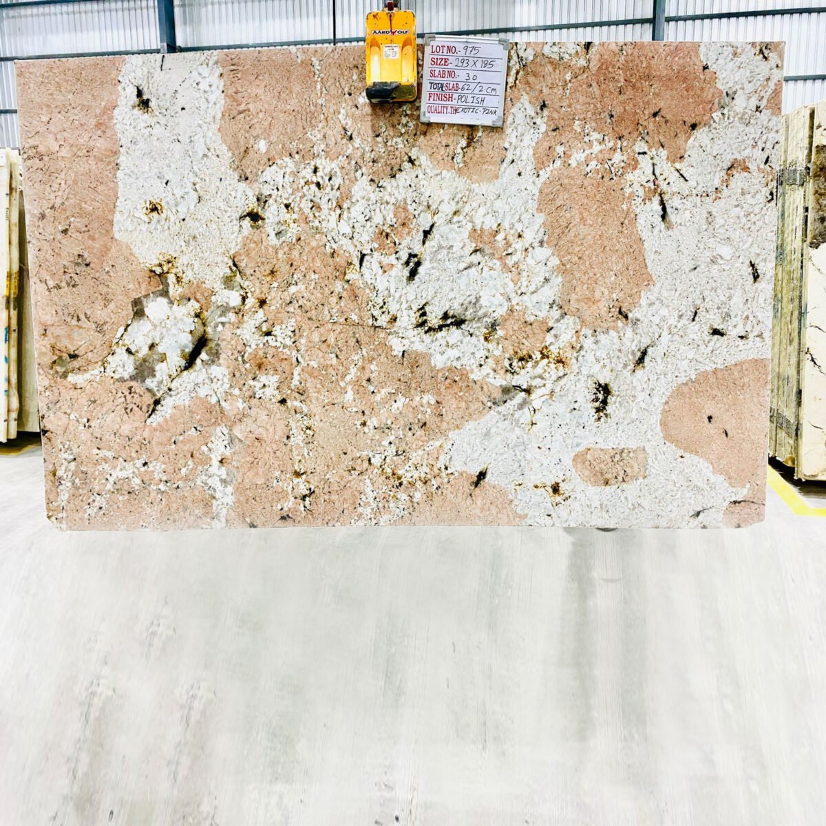 Alaska Pink Granite Slab with Black and Grey Specks