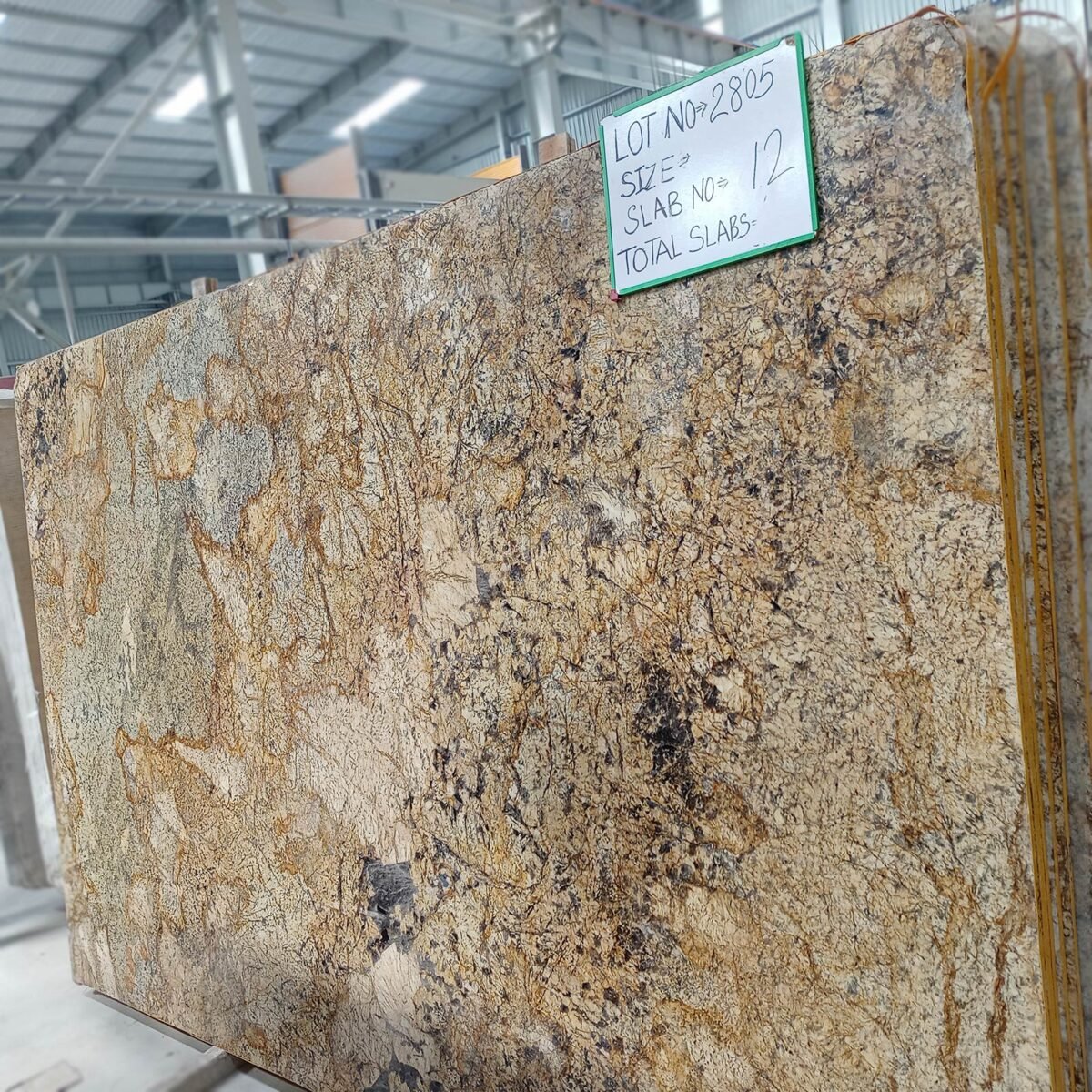 Alaska Gold Granite Slab with Golden Veins