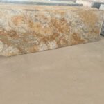 Armani Gold Granite Slab with Rich Veining