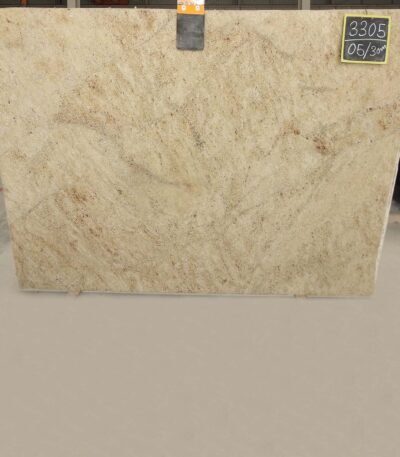 Astoria Gold Granite Slab with Cream and Brown Veins