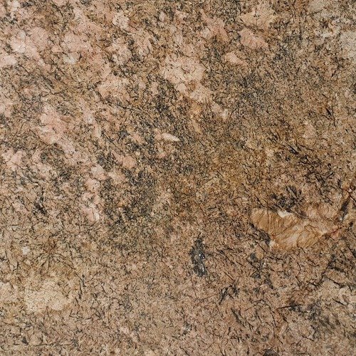 Polished Bianco Gold Granite slab with gold and grey veining