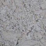 White granite countertop in contemporary kitchen design