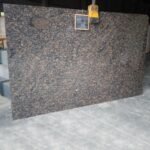 Polished Baltic Brown Granite Slab with Pebble Pattern