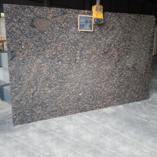 Polished Baltic Brown Granite Slab with Pebble Pattern
