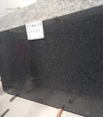 Polished Black Galaxy Granite Slab