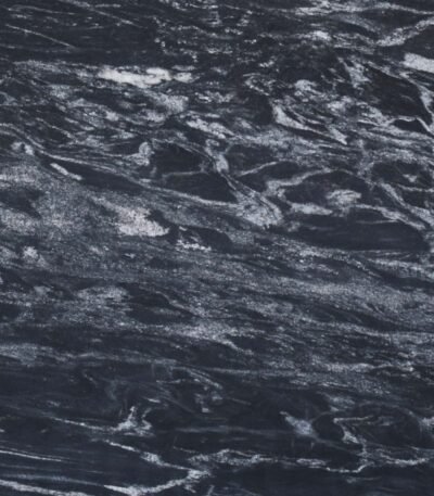 Black Marquina Granite Slab with White Veins