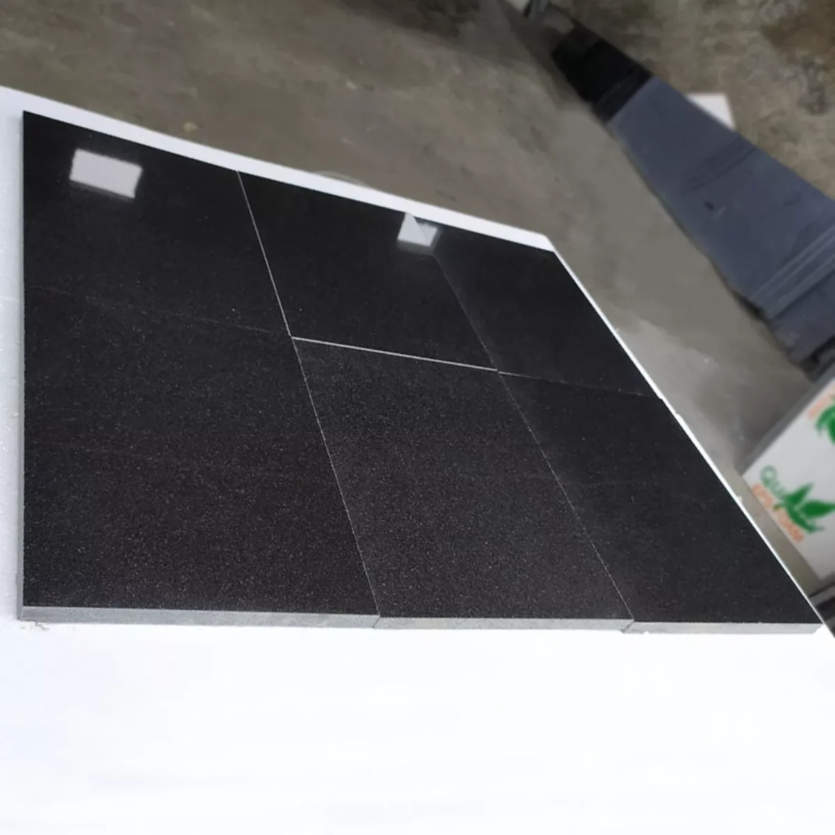 Polished Black Premium Granite Slab
