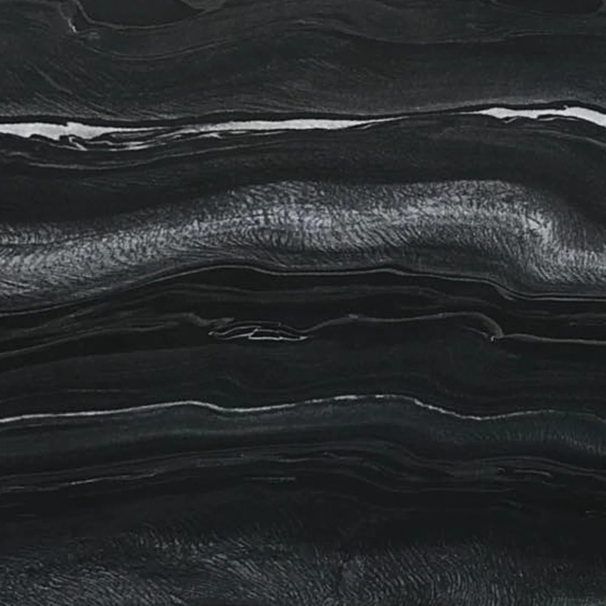 Carbon Black Marble slab with sleek polished finish from India