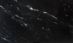 High-gloss Carbon Black Marble tiles for interiors