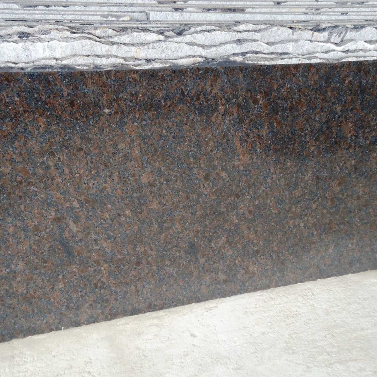Polished Coffee Brown Granite Slab from India