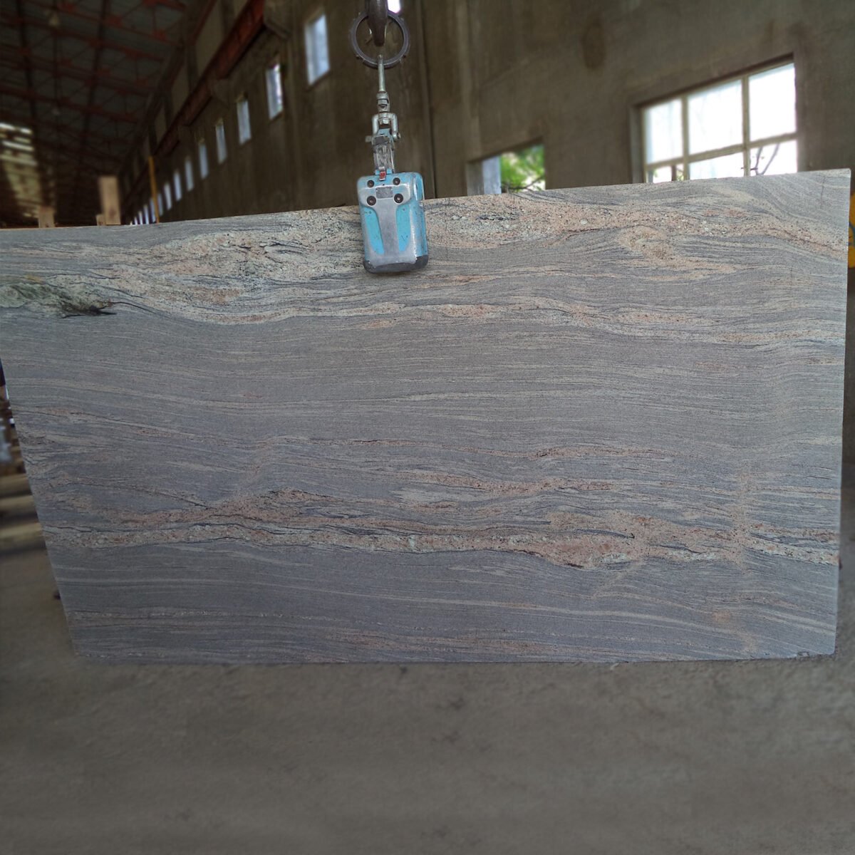 Colombo Juprana Granite Slab with Swirling Patterns