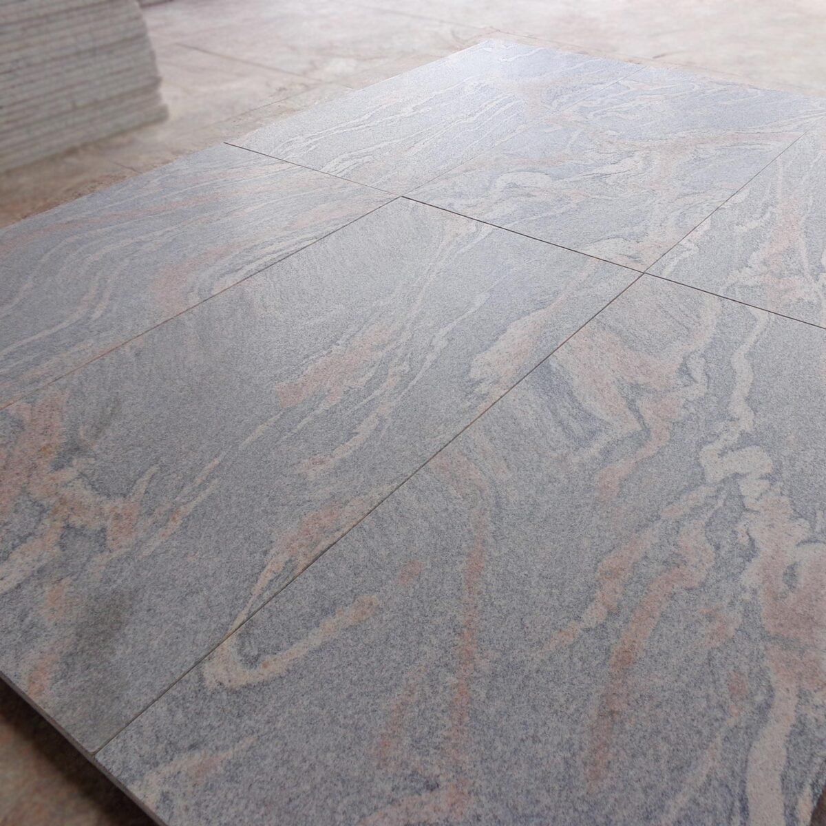 Colombo Juprana Granite Slab with Swirling Patterns