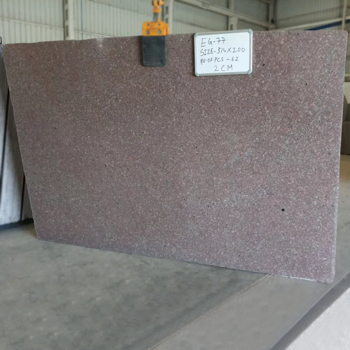 Copper Silk Granite Polished Slab from India