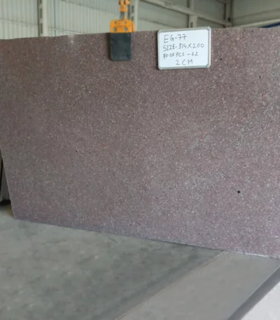 Copper Silk Granite Polished Slab from India