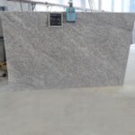 Crystal White Granite Slab with Fine Gray Specks