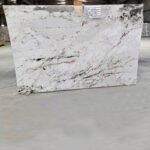 Epic White Granite Slab with Subtle Speckles